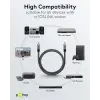 Optical audio cable TOSLINK 1m, premium textile Plus