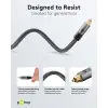Optical audio cable TOSLINK 1m, premium textile Plus