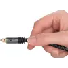 Optical audio cable TOSLINK 1m, premium textile Plus
