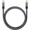 Optical audio cable TOSLINK 1m, premium textile Plus