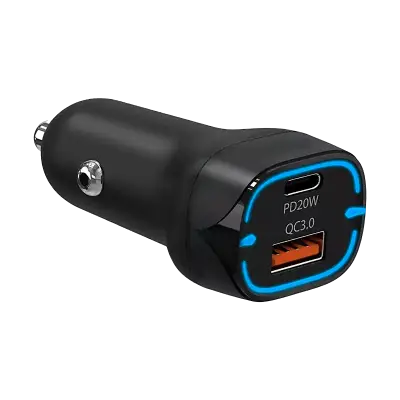 Autolaadija Power Delivery ja Quick Charge 38W