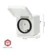Умная розетка SmartLife, Zigbee 3.0, IP44, Измеритель мощности, 3680 Вт