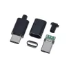 USB C pistik kaablile joodetav Must