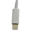 Lightning - 3.5mm üleminek valge 4-pin