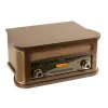 Retro raadio tume FM DAB+ vinüül CD USB BT kassett Memphis