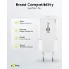 USB laadija GaN USB-C pesa 30W valge PD PPS