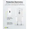 USB laadija GaN USB-C pesa 30W valge PD PPS