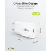 USB laadija GaN USB-C pesa 30W valge PD PPS