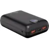 Akupank QC PD 20000mAh 22.5W USB A / C /micro 30cm kaab must