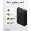Akupank QC PD 20000mAh 22.5W USB A / C /micro 30cm kaab must