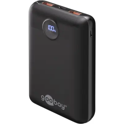 Akupank QC PD 20000mAh 22.5W USB A / C /micro 30cm kaab must