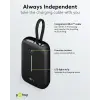 Akupank QC3.0 PD SCP 10000mAh 20W USB A / C-C 13cm kaab must