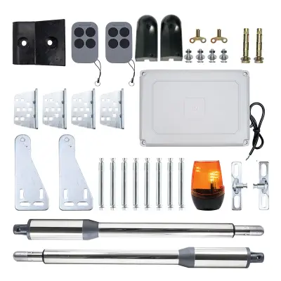 Tiibvärava automaatikakomplekt PNI MAB300, 2x40W mootorit, kaugjuhtimispult, juhtpaneel, fotoelement, vilkur, värava pikkus max 2 x 2,5 m, värava kaal 200 kg