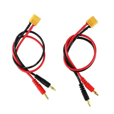 Üleminek XT60 pistik - 2x 4mm Banaani pistik 15cm 4mm2