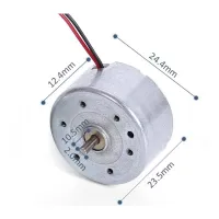 Mootor 1.5-6V, 11000rpm, 2mm võll, 12.4x24.3m Solar RF-300CA