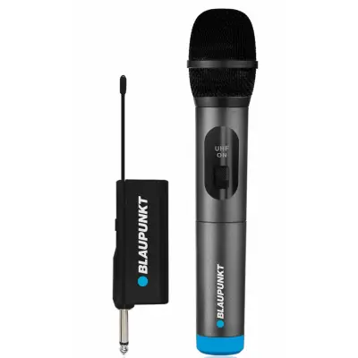 Juhtmeta käsimikrofonikomplekt UHF 1 kanal