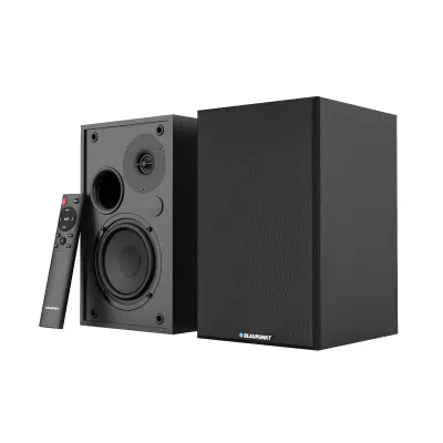Riiuli aktiivkõlarid Blaupunkt 4" 2tk 40W mustad 2-riba pult