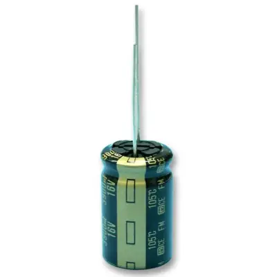 Elektrolüütkondensaator 1000 µF, 10 V, ± 20%, Radial Leaded, 4000 hours @ 105°C, Polar, EEUFM1A102