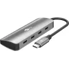 USB 3.2 USB-C 4 порта 4x USB-C 10 Гбит/с хаб, серый