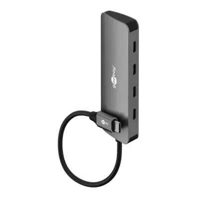 USB 3.2 USB-C 4 порта 4x USB-C 10 Гбит/с хаб, серый