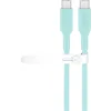 USB-C 2.0 silikoon kaabel 1.5m 60W 480MBPS türkiis