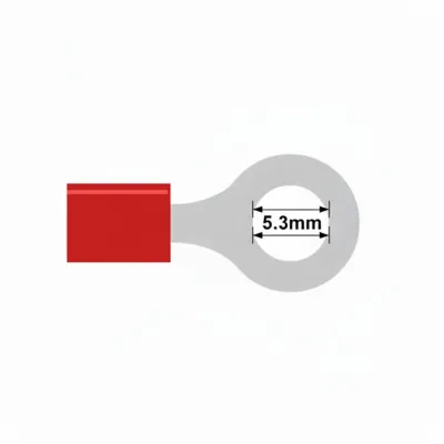 5.3mm клемма кольцевая Красная