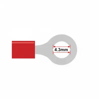 4.3mm клемма кольцевая Красная