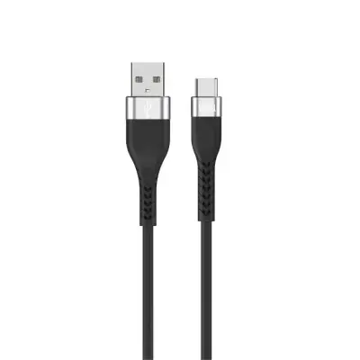 USB-A - USB-C 2.0 silikoon kaabel 1m 3A 480MBPS must