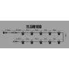 Valguskett 10x E27 pesa must 11.5m IP65