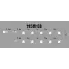 Valguskett 10x E27 pesa valge 11.5m IP65