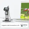 Новый цифровой USB-микроскоп Andonstar 50x-500x для детей AD112, 2-дюймовый ЖК-экран, игрушки-подарки для детских наблюдений и научного образования, карта 32 ГБ