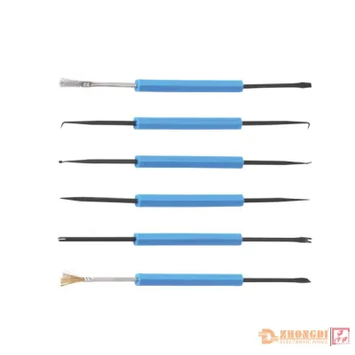 Soldering Aid Kit, Cleaning & Soldering Tools, 180mm, 6 Pieces