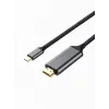 Кабель USB-C штекер → HDMI штекер 1м Серый 4K@60Гц
