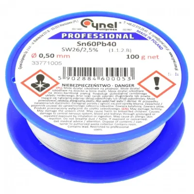 Tin 0.5mm 100g 60/40 2.5% flux