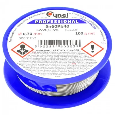 Tin 0.7mm 100g 60/40 2.5% flux