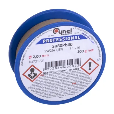 Tin 2mm 100g 60/40 2.5% flux