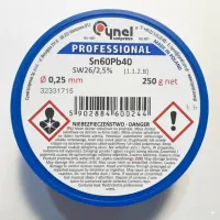 Tin 0.25mm 250g 60/40 2.5% flux