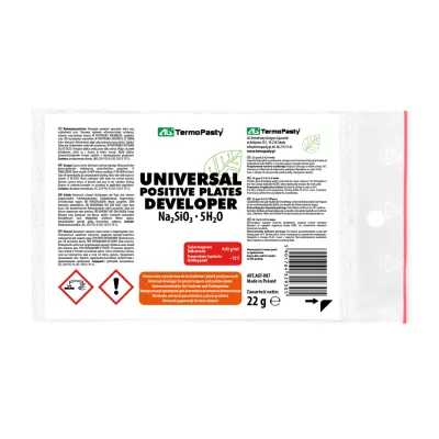 Universal developer for photo lacquers and positive plates