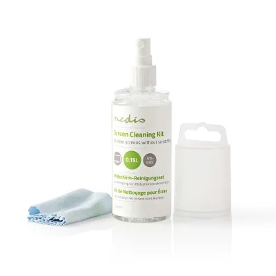 Ekraanipuhastaja 150ml vedelikku + mikrofiiberlapp