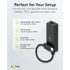 USB-C RJ45 10/100/1000 gigabit võrguadapter 10cm, must