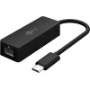 USB-C RJ45 10/100/1000 gigabit võrguadapter 10cm, must