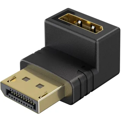 DisplayPort 2.1 90-Degree Upward Angle Adapter 8k 144Hz Goobay