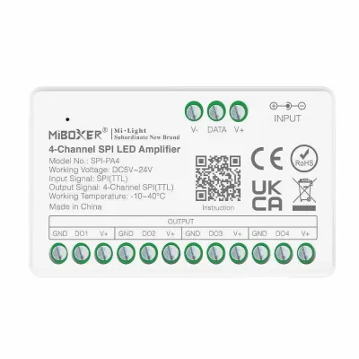 SPI Digital LED amplifier 4-channel 5-24V 800Kb/s MiBoxer