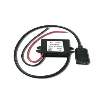 Toitemoodul DC/DC step-down 8..23V/5V 3A USB-A IP68