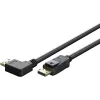 Displayport kaabel 2.1 8K 2m nurk küljele DP20-DP20 must