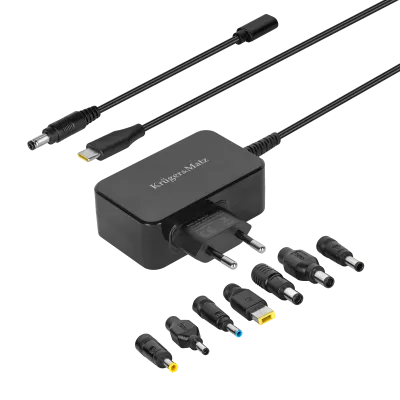 Laptop charger universal 20V 65W USB-C PD 7-tips