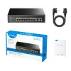 Switch 10 ports, Gigabit PoE, 2 Gigabit Uplink ports