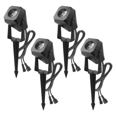 Outdoor LED spotlight, GoSmart, starter set, 4 pieces, 7W, RGBIC, WiFi, IP65