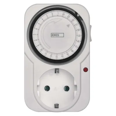 Mechanical 24-hour timer, 15-min switching 3680W