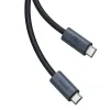 USB-C USB4 kaabel 40Gbps 1m 240W 8k@60hz must